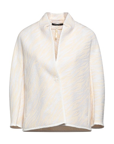 SEES INFINITELY WOMAN Blazer Ivory 86% Cotton, 7% Acrylic, 5% Polyester, 2% Other Fibres