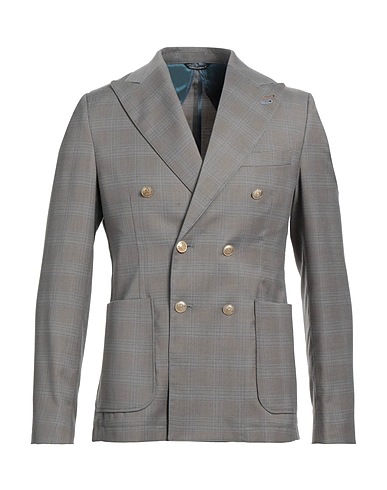 GREY DANIELE ALESSANDRINI Blazer Light grey 98% Polyester, 2% Elastane