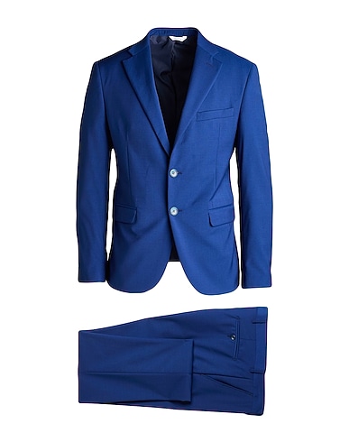 ALESSANDRO GILLES Suits Blue 92% Wool, 6% Polyester, 2% Elastane