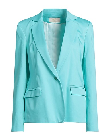 KAOS JEANS Blazer Turquoise 97% Cotton, 3% Elastane