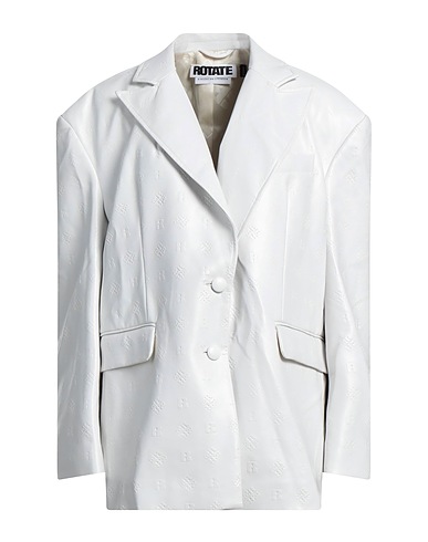 ROTATE BIRGER CHRISTENSEN Blazer White 100% Polyurethane