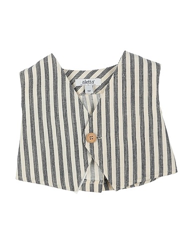 ALETTA Waistcoat Midnight blue 50% Linen, 48% Cotton, 2% Elastane