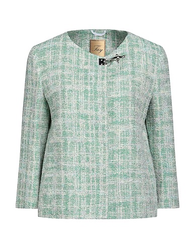 FAY Giacca Verde 64% Cotone, 16% Viscosa, 14% Poliammide, 6% Lino