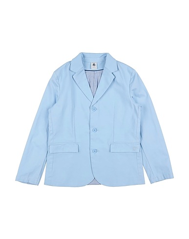 PETIT BATEAU Blazer Sky blue 97% Cotton, 3% Elastane