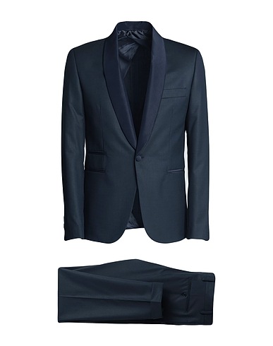 EREDI DEL DUCA Suits Midnight blue 55% Polyester, 24% Wool, 19% Viscose, 2% Elastane