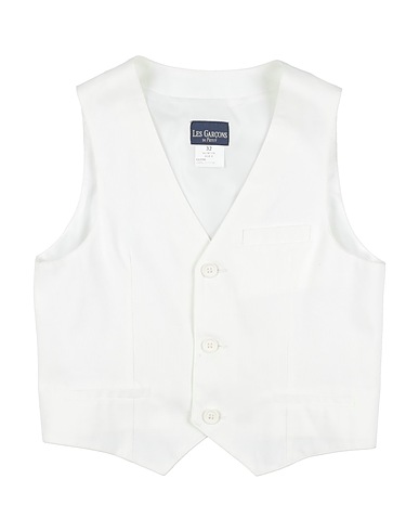 LES GARҪONS DI PETIT Panciotto Bianco 100% Cotone