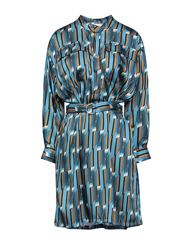 VICOLO Shirt dress Azure 100% Polyester