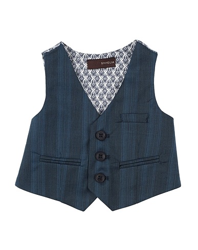 SIVIGLIA Waistcoat Midnight blue 81% Polyester, 19% Viscose