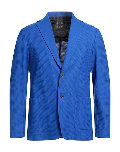 T-JACKET by TONELLO Blazer Bright blue 100% Cotton