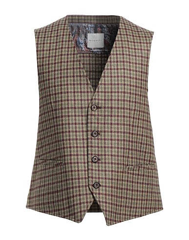 BUGATTI Chaleco de traje Verde militar 60% Lana, 20% Poliéster, 15% Poliamida, 5% Otras Fibras