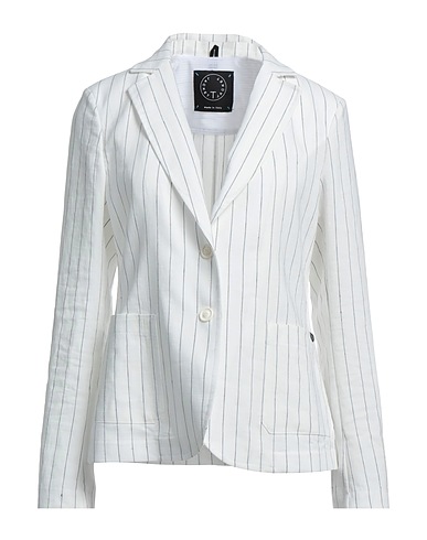 T-JACKET by TONELLO Blazer White 60% Wood, 40% Polyester