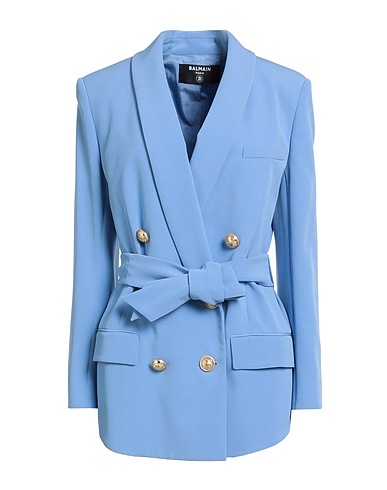 BALMAIN Giacca Blu chiaro 100% Viscosa