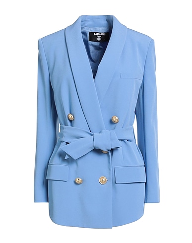 BALMAIN Blazer BLU CHIARO 100% Viscose