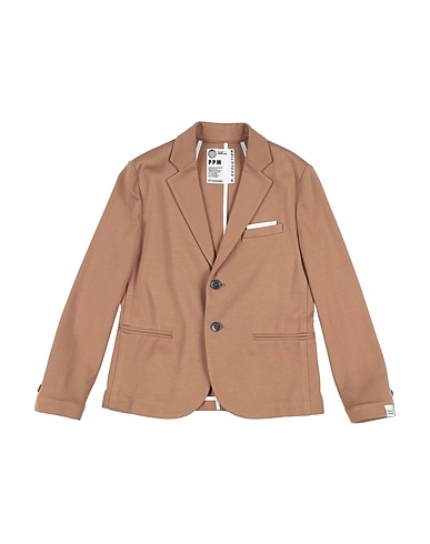 PAOLO PECORA Blazer Brown 60% Viscose, 35% Polyamide, 5% Elastane
