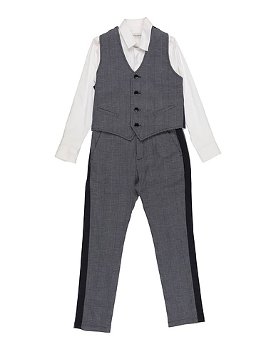 PAOLO PECORA Suits Blue Cotton, Elastane