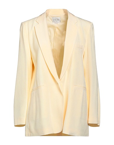 FORTE_FORTE Blazer Pastel yellow 100% Viscose