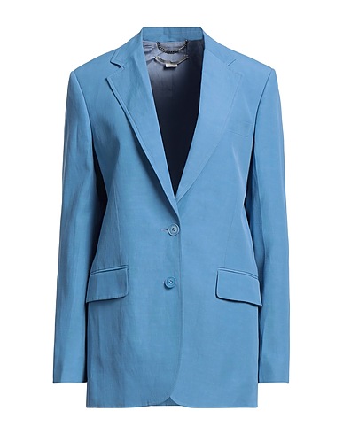 STELLA McCARTNEY Blazer Pastel blue 72% Viscose, 28% Linen