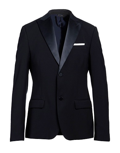 GREY DANIELE ALESSANDRINI Blazer Midnight blue 69% Polyester, 29% Viscose, 2% Elastane