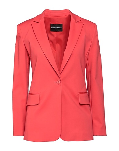 EMPORIO ARMANI Blazer Red 56% Cotton, 40% Viscose, 4% Elastane