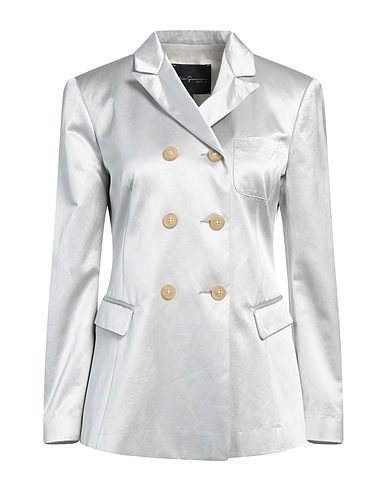 KATIA GIANNINI Blazer Light grey 58% Cotton, 42% Viscose