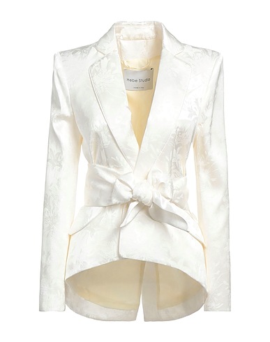 HEBE STUDIO Blazer White 100% Viscose