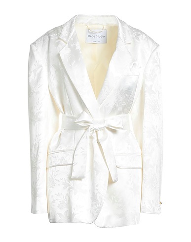 HEBE STUDIO Blazer White 100% Viscose