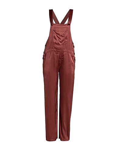 VIRNA DRÒ Jumpsuits and Dungarees Chocolate brown 100% Viscose