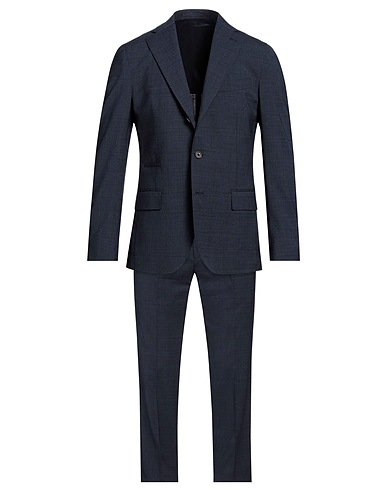 ELEVENTY Suits Midnight blue 54% Polyester, 44% Wool, 2% Polyamide