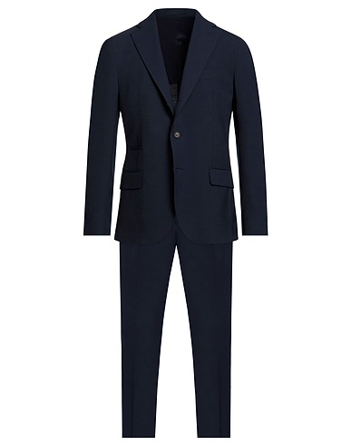 ELEVENTY Suits Midnight blue 52% Polyester, 44% Wool, 4% Elastane