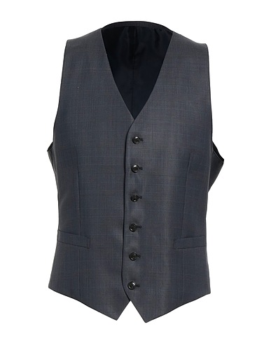 TIGER OF SWEDEN Suit vest Midnight blue 55% Polyester, 45% Wool