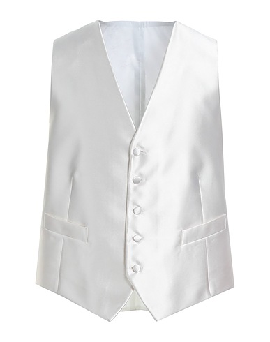 SARTORIA LATORRE Waistcoat Ivory 100% Silk