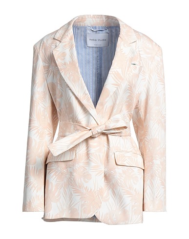 HEBE STUDIO Blazer Light pink 97% Cotton, 3% Elastane