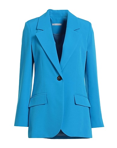 BIANCOGHIACCIO Blazer Azure 89% Polyester, 11% Elastane