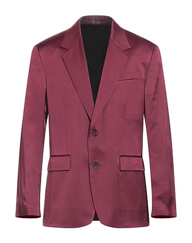 VERSACE Blazer Burgundy 51% Silk, 49% Viscose