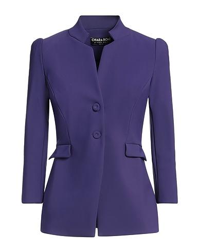 CHIARA BONI LA PETITE ROBE テーラードジャケット パープル ナイロン 72% / ポリウレタン 28%