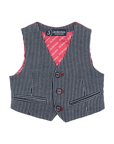 JECKERSON Waistcoat Midnight blue 60% Polyester, 40% Cotton, Viscose, Elastane