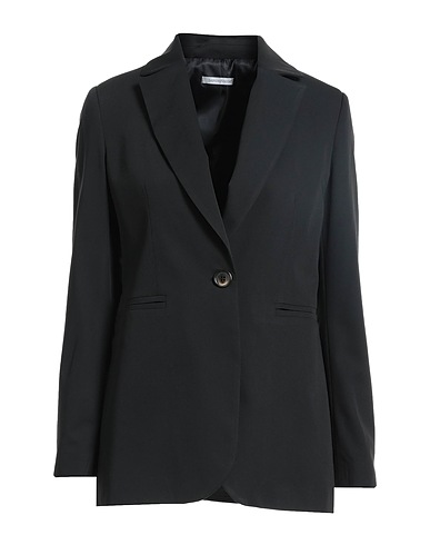 BIANCOGHIACCIO Blazer Black 78% Polyester, 18% Viscose, 4% Elastane