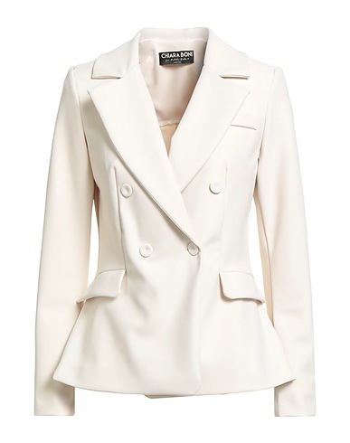 CHIARA BONI LA PETITE ROBE Blazer Off white 72% Polyamide, 28% Elastane