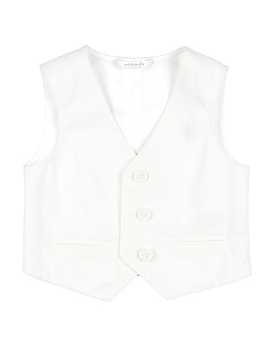 MINIBANDA by SARABANDA Waistcoat Ivory 60% Cotton, 37% Polyester, 3% Elastane