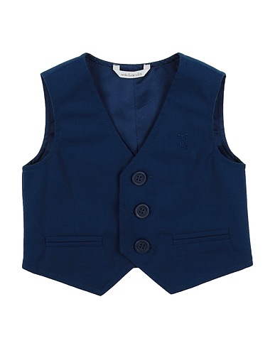 MINIBANDA by SARABANDA Waistcoat Midnight blue 60% Cotton, 37% Polyester, 3% Elastane