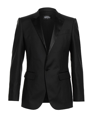 DSQUARED2 Blazer Black 65% Virgin Wool, 35% Silk