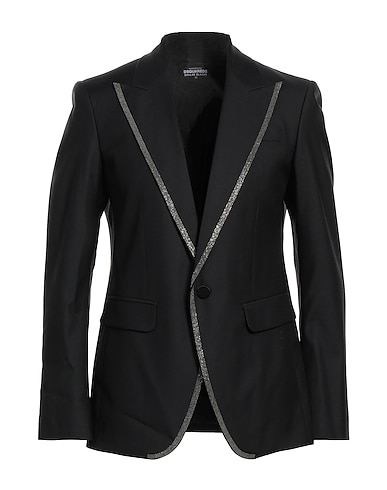 DSQUARED2 Blazer Black 65% Virgin Wool, 35% Silk