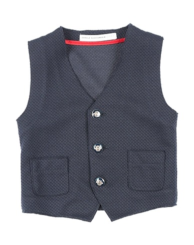 DANIELE ALESSANDRINI Suit vest Midnight blue 95% Polyester, 5% Elastane