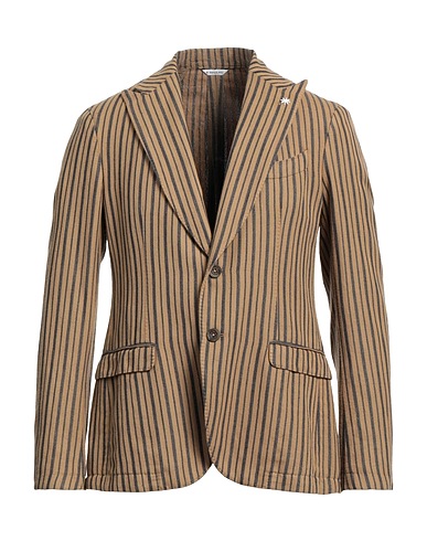 MANUEL RITZ Blazer Camel 50% Linen, 25% Cotton, 25% Polyester