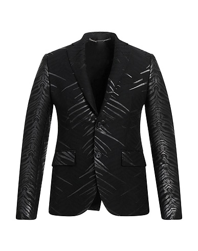JOHN RICHMOND Blazer Black 50% Cotton, 37% Polyester, 13% Polyamide