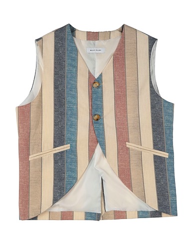 BRIAN RUSH Waistcoat Sand 70% Linen, 30% Cotton