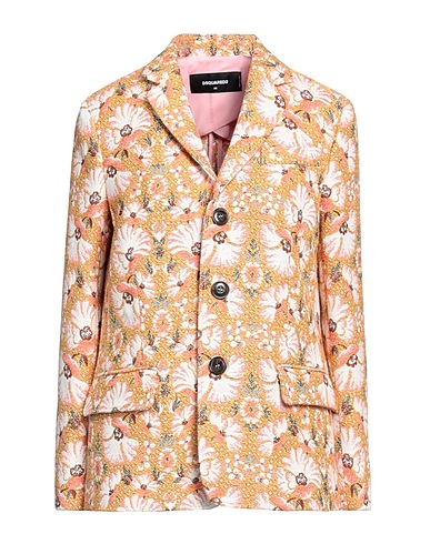 DSQUARED2 Giacca Giallo 77% Cotone, 13% Poliestere, 5% Altre Fibre, 5% Acrilico