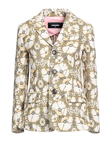 DSQUARED2 Giacca Verde militare 77% Cotone, 13% Poliestere, 5% Altre Fibre, 5% Acrilico