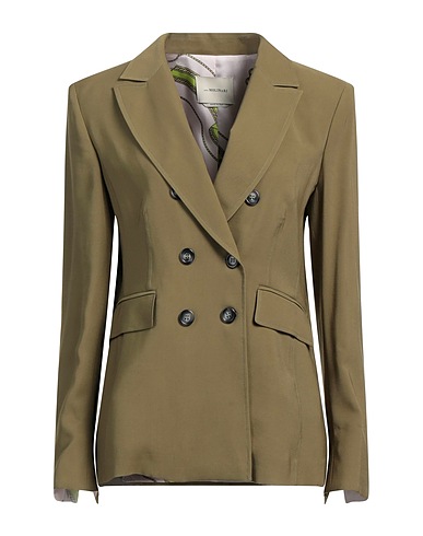 ANNA MOLINARI Giacca Verde militare 90% Viscosa, 10% Poliestere