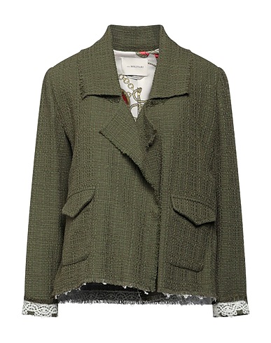 ANNA MOLINARI Giacca Verde militare 41% Cotone, 40% Poliammide, 12% Acrilico, 4% Poliestere, 3% Altre Fibre